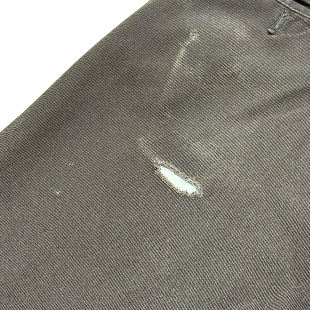 Men’s Dickies Slim Straight Work Pants Brown Distressed Paint Splatter - Picture 8 of 15